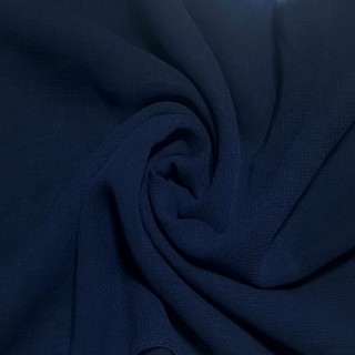 Plain Chiffon Scarf - Navy Blue